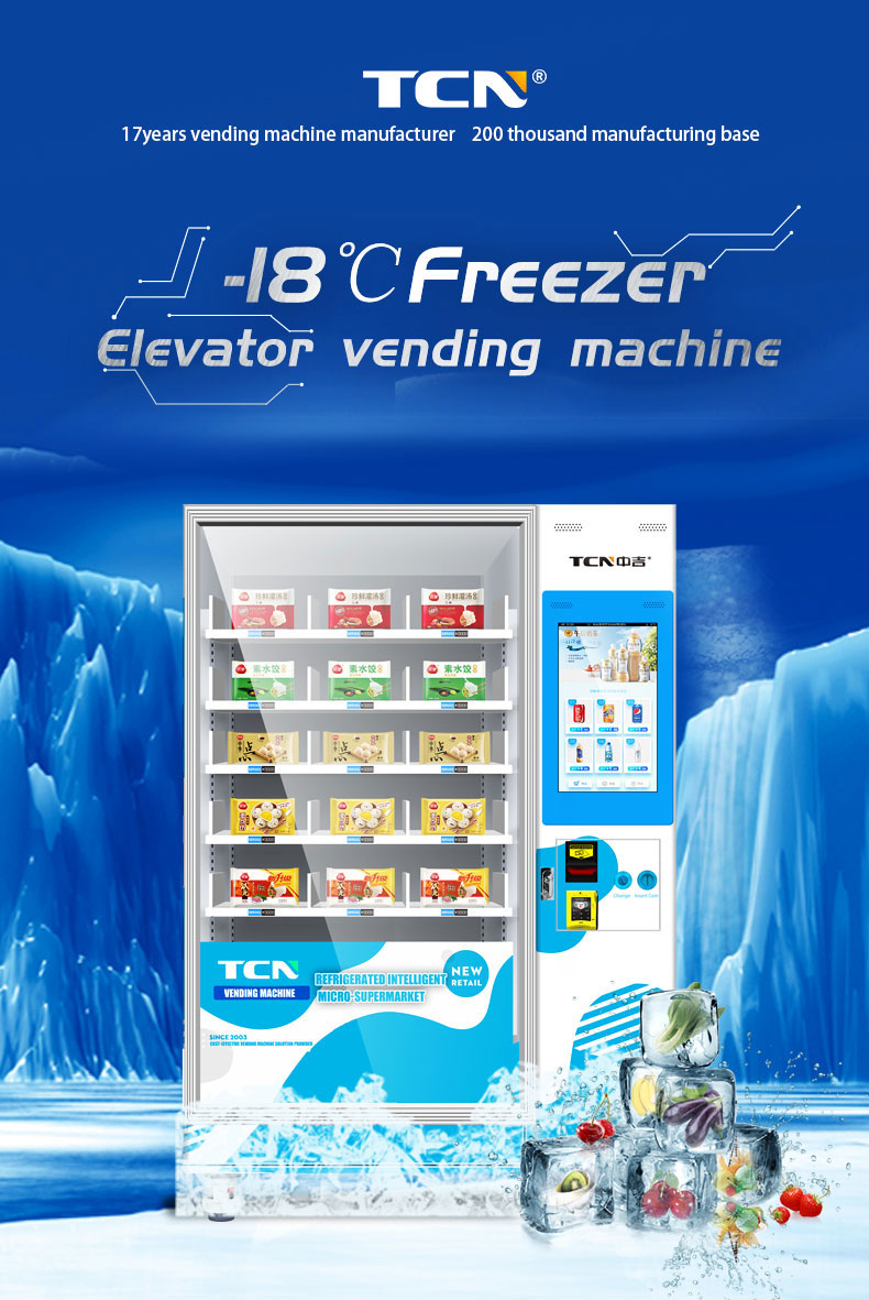 máquina expendedora congelada