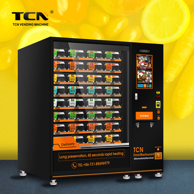 TCNCFM8V Hot food meals vending machine with 32inch touch screen