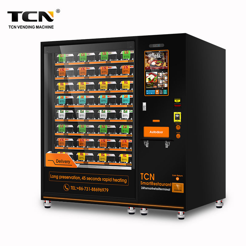 TCNCFM8V Hot food meals vending machine with 32inch touch screen
