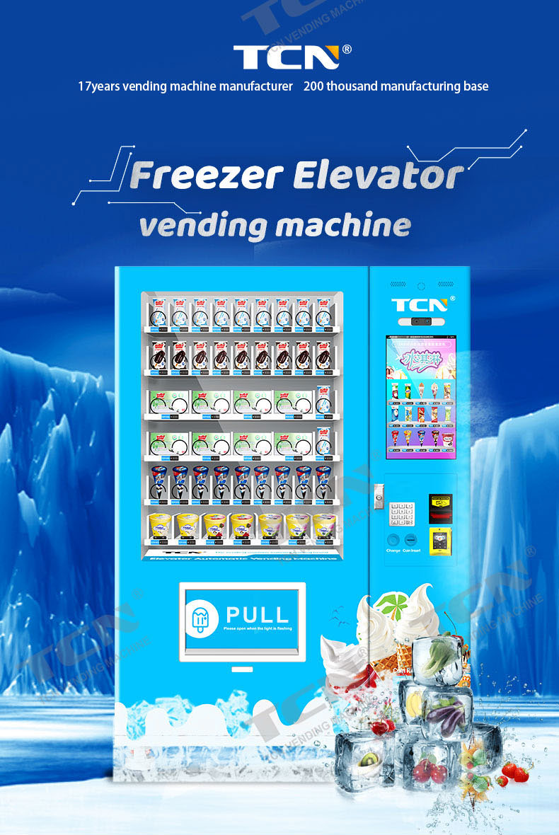 máquina expendedora de alimentos congelados