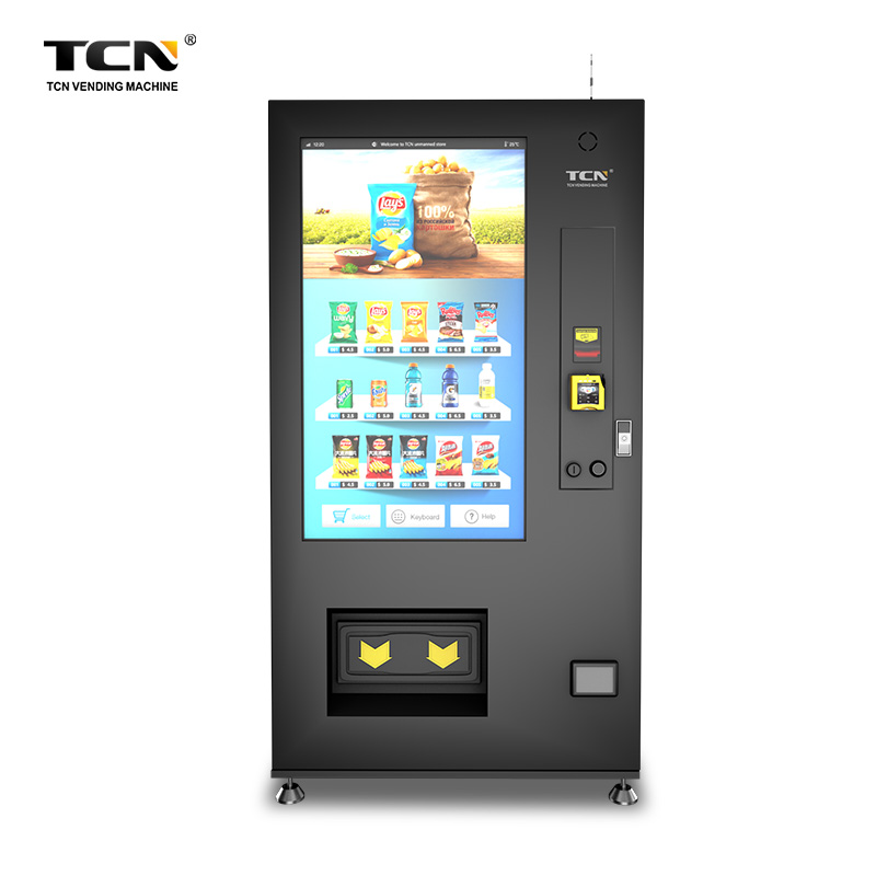 TCN-D720-8C(50SP) TCN Touch Screen/Ads Vending Machine For Snack And Drink Bottle In Manufacturer