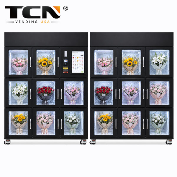 TCN Flower Vending Machine TCN-CLC-8N(V15.6)-XH Dual Cabinet