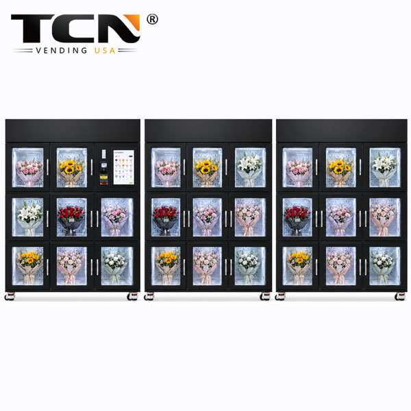 TCN Flower Vending Machine TCN-CLC-8N(V15.6)-XH Triple Cabinet