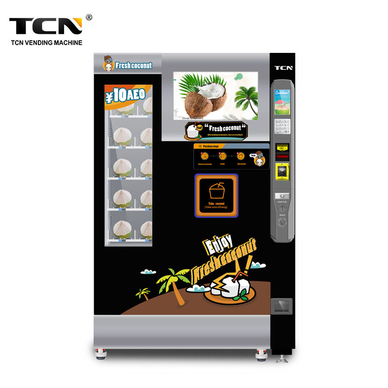 TCN-MYZ(23.6HP) Fresh Coconut Vending Machine With Robot Arm