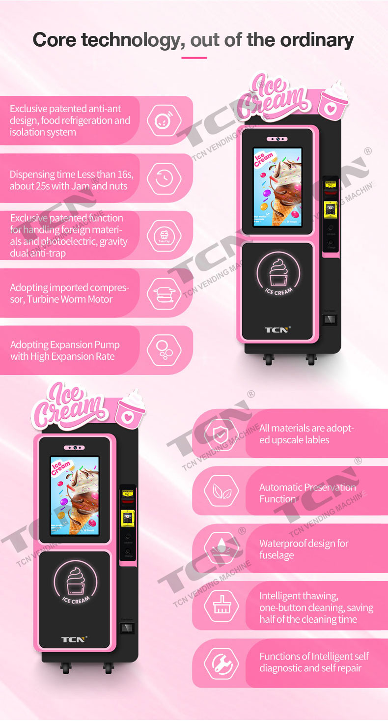 vending machine di ghjacciu dolce