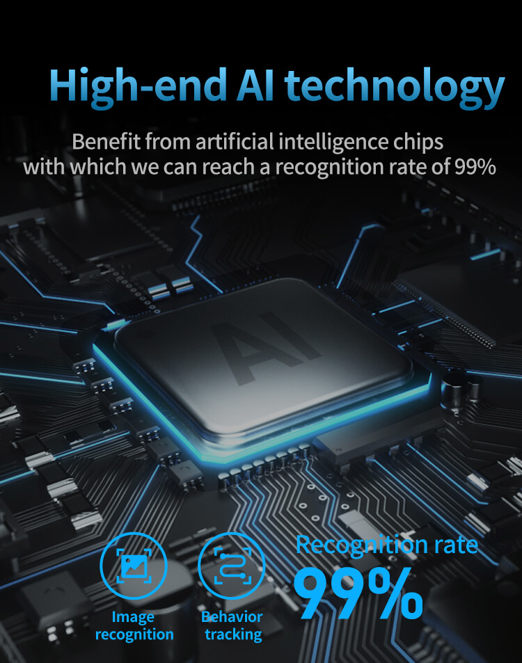 High-end AI technology chip powering the 99% recognition rate of TCN-CFZ-1000 smart cooler