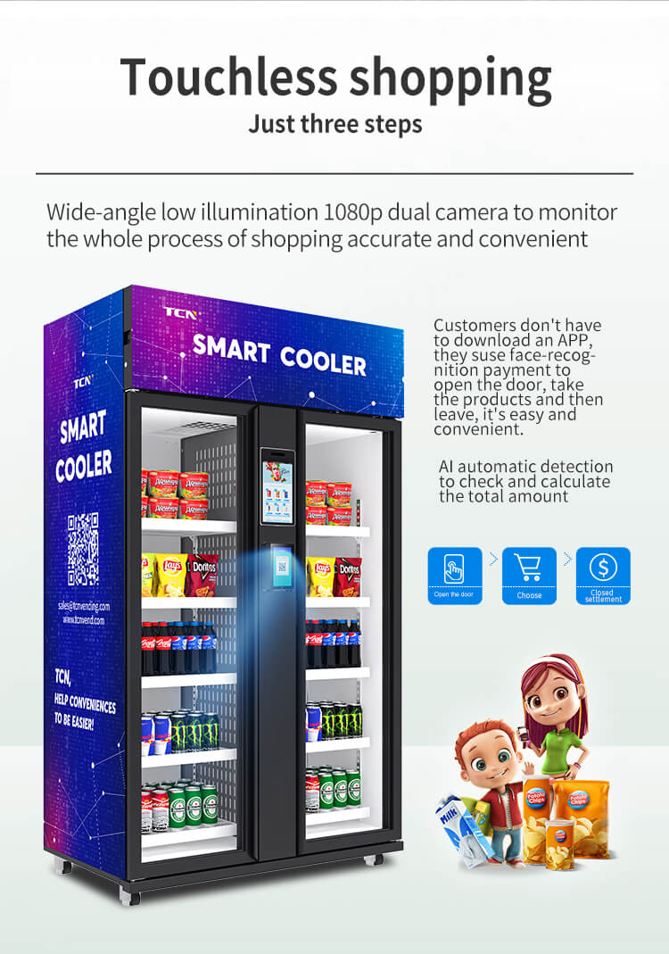 Touchless shopping Just three steps