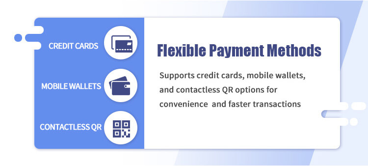 Flexible payment methods for TCN vending machines: Credit cards, mobile wallets (Apple Pay/Google Pay), and contactless QR code payment