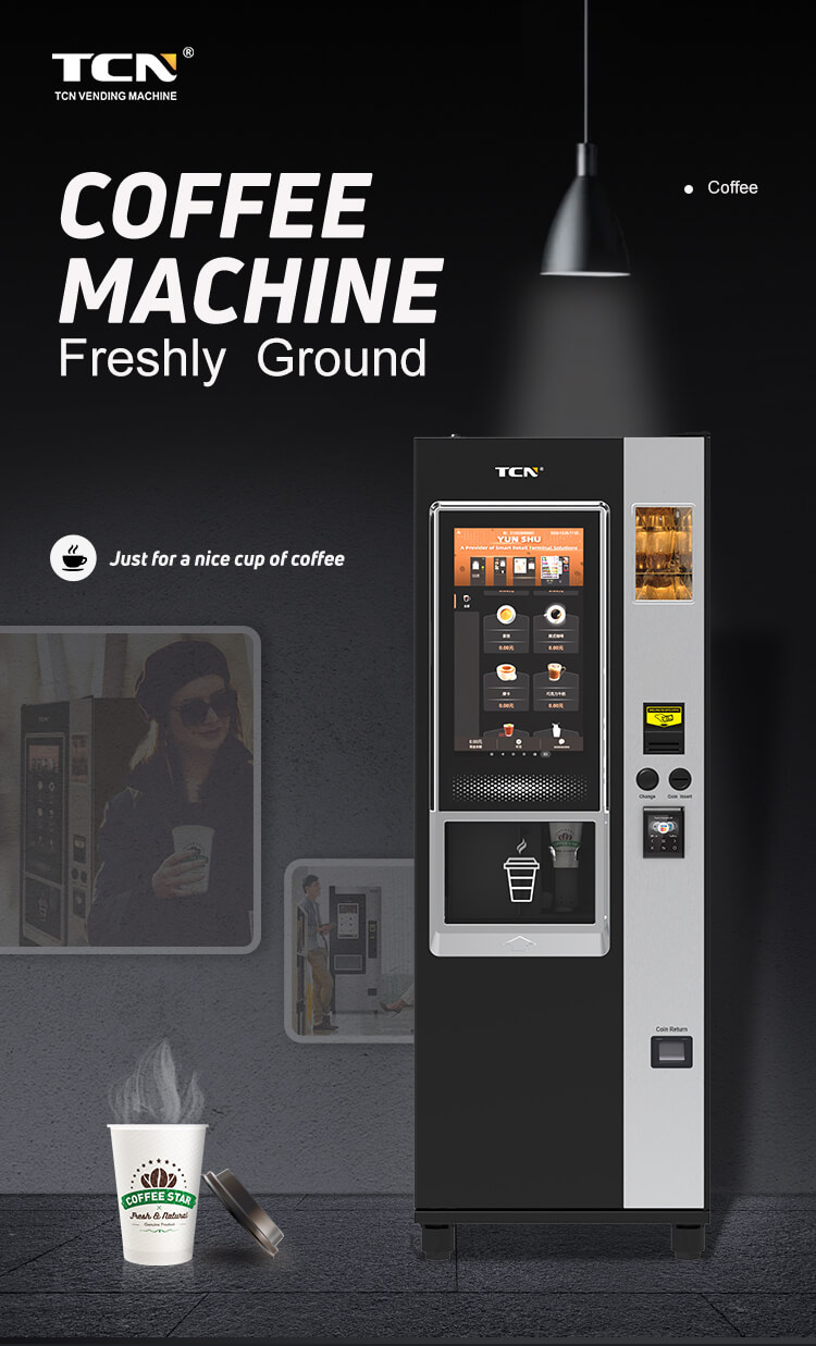 TCN Coffee Vending Machine - Freshly Ground Coffee Vending Machine for office and commercial use